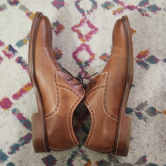 Johnston & Murphy Tan Leather Oxfords - Picture 5 of 10